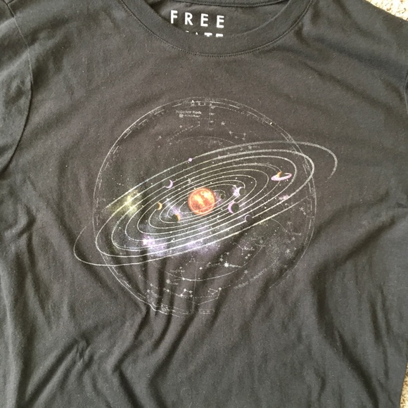 Solar system black tee - Picture 2 of 3